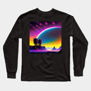 Ethereal Scifi Landscapes 93 Long Sleeve T-Shirt